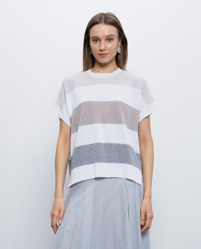 Peserico Striped linen top S99116F129056U