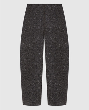 BOBOUTIC Green wool and cashmere pants 5165