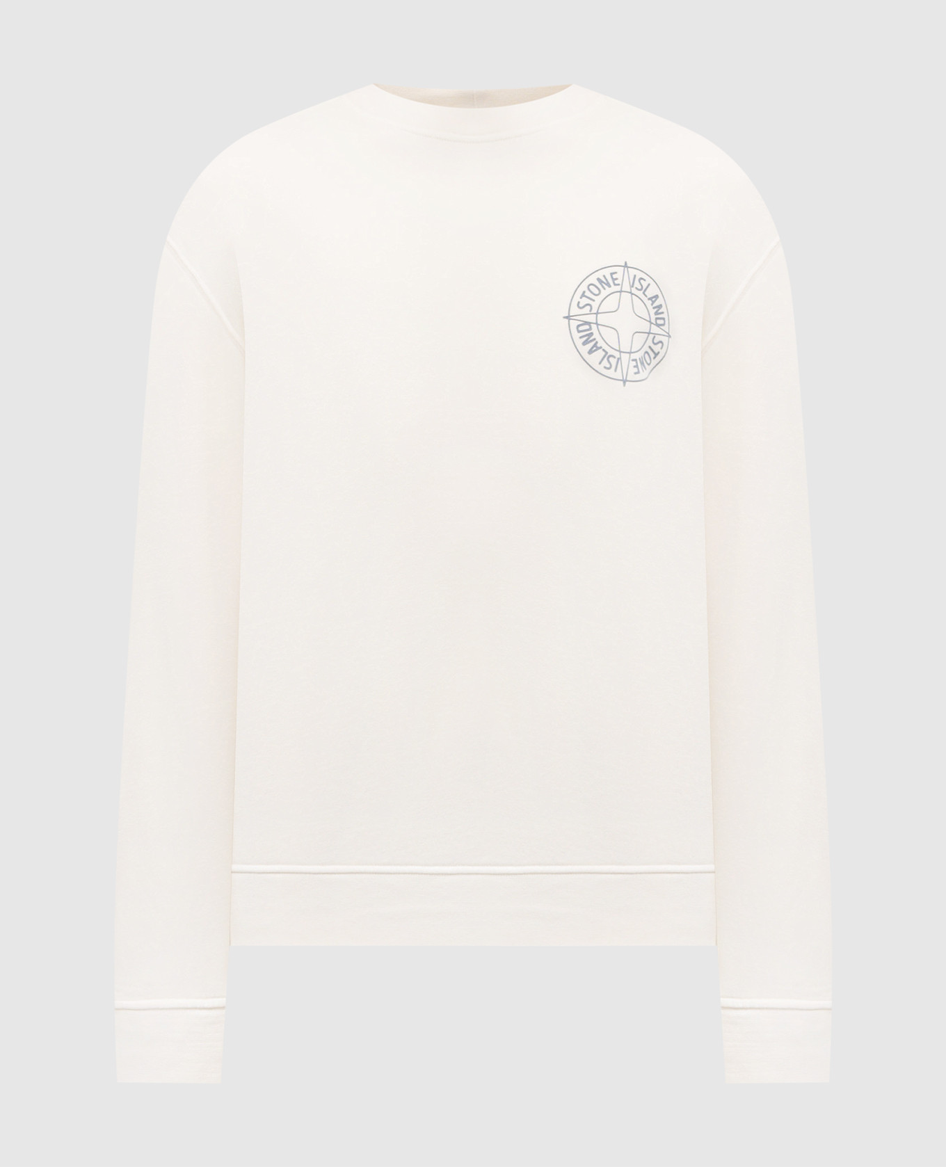 

Beige sweatshirt with logo print Stone Island