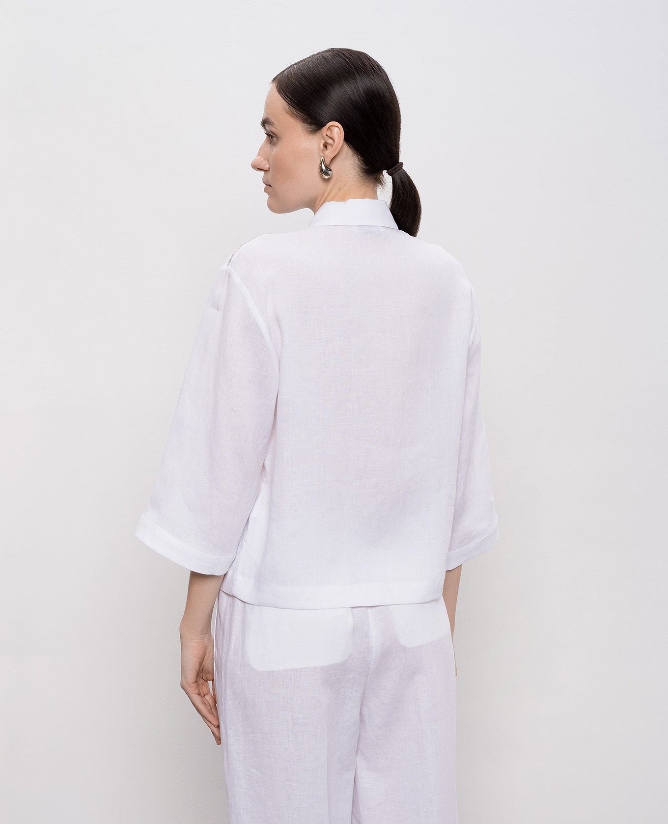 

White linen shirt Peserico