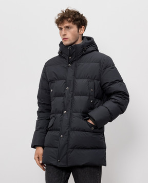 MooRER Grey down jacket GRIMANI GRIMANISTP