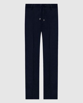 Stefano Ricci Blue wool pants M1T80A0003W501