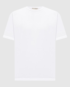JW Anderson White T-shirt with monogram embroidery JT0331PG1937