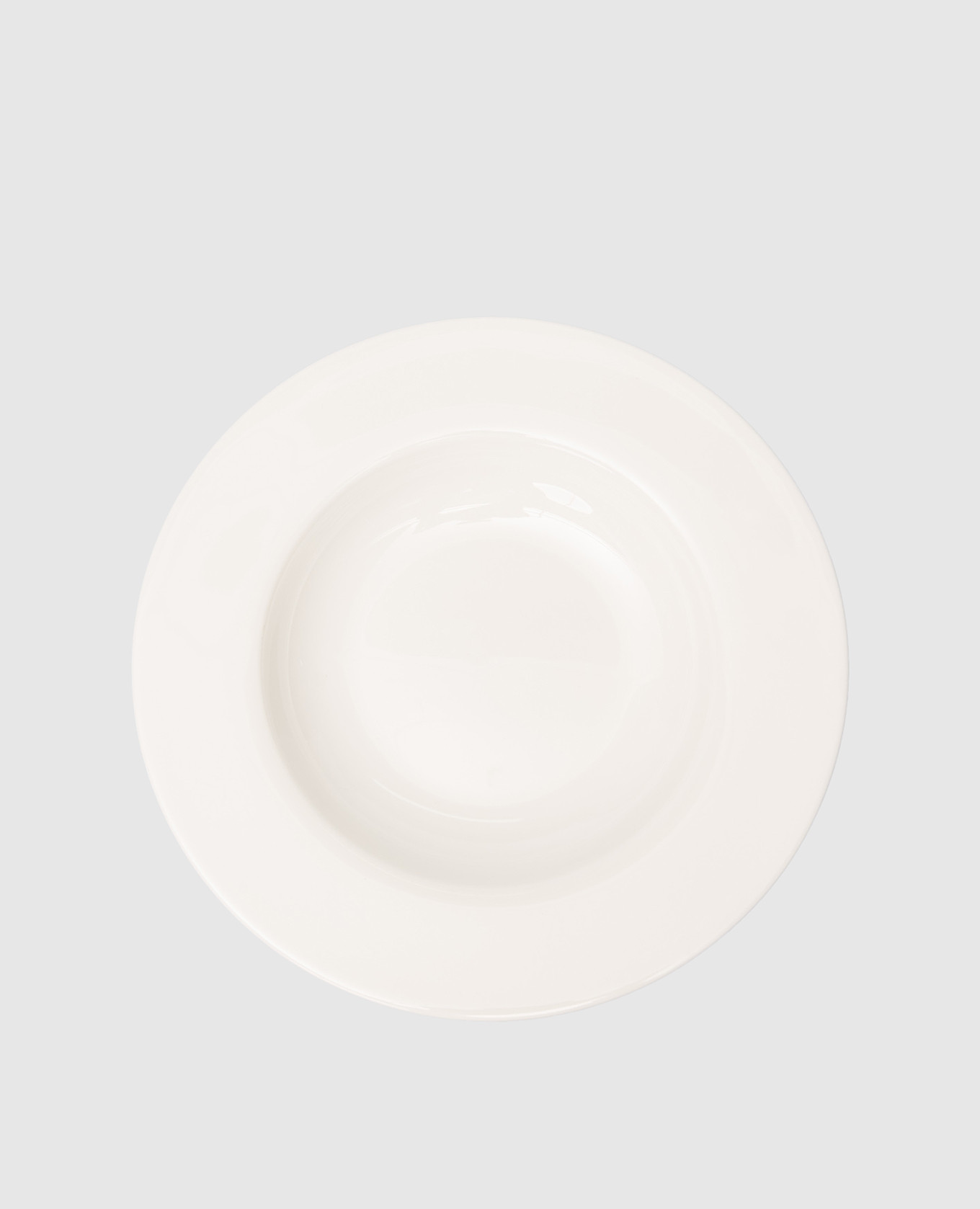 

White porcelain soup plate Gourmet Geminiano Cozzi 1765