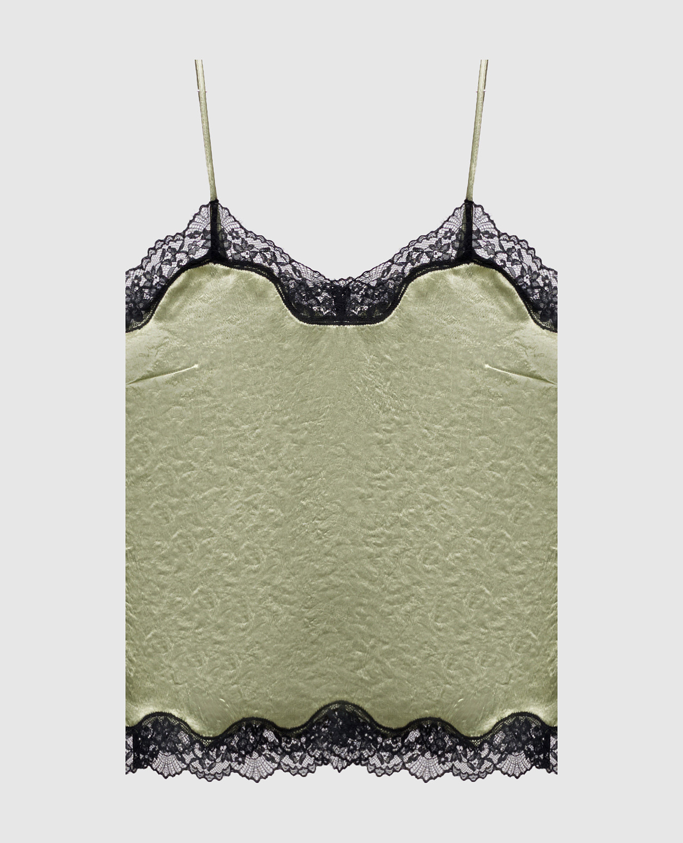 Green top with lace