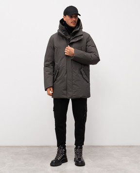 Mackage Edward grey down jacket with emblem EDWARDNFR
