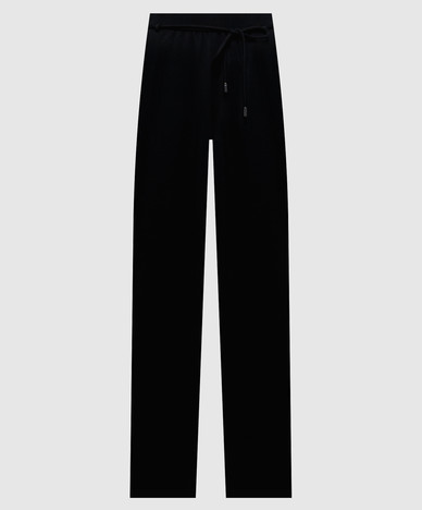 Pantaloni della tuta neri in lana FELTRE