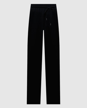 Max Mara Black FELTRE wool sweatpants MXMFELTRE