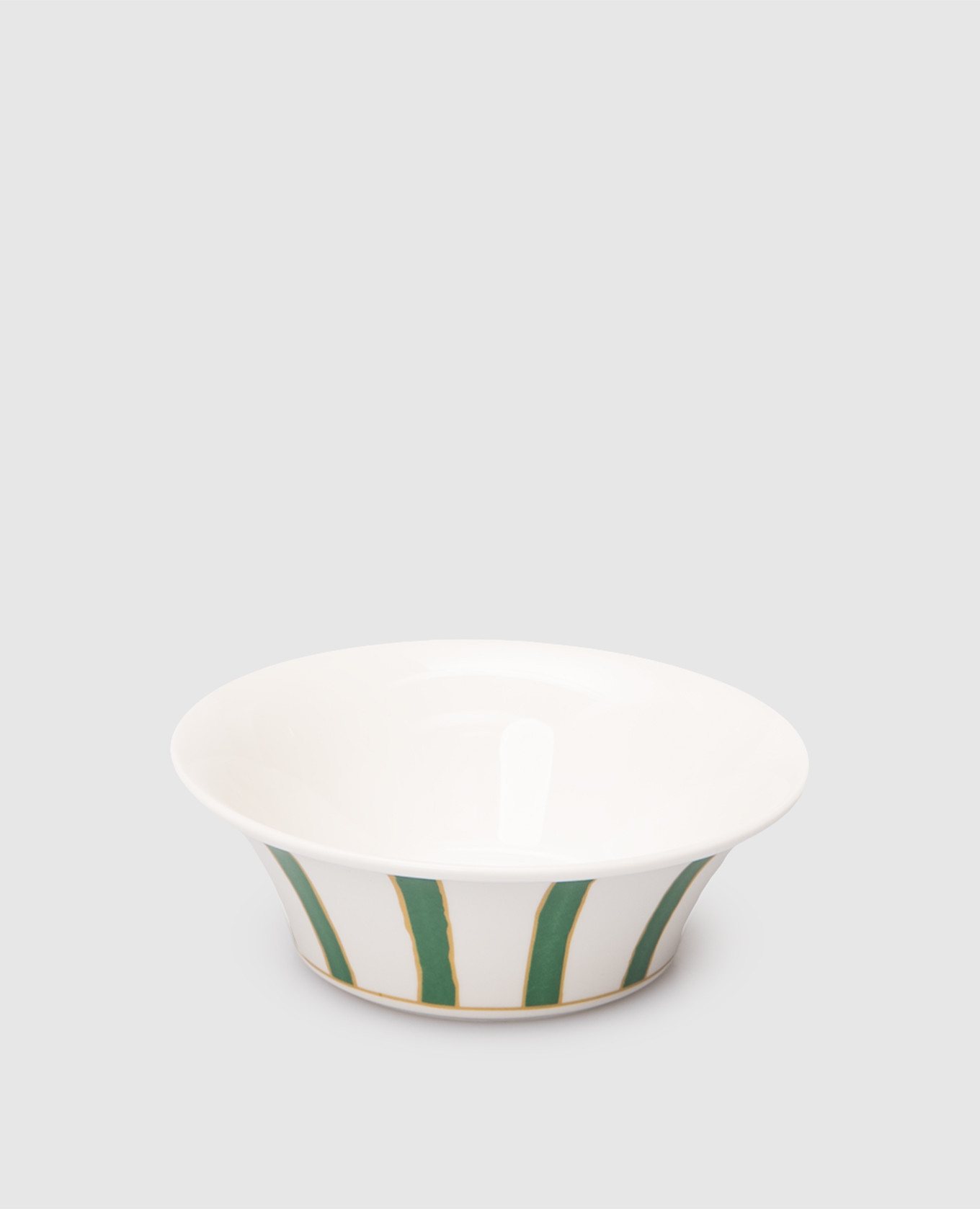 

White porcelain bowl Striche Verdi e Oro Geminiano Cozzi 1765