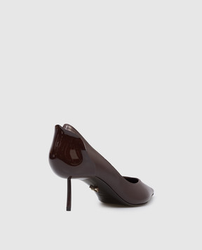 Le Silla Brown leather shoes PETALO 3130D060BXPPNEM