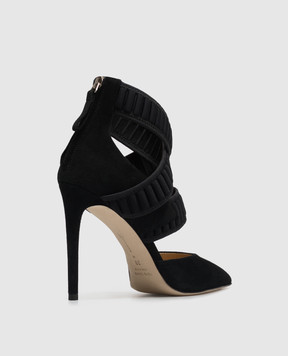Benedetta Boroli Black suede Sforza shoes SFORZA