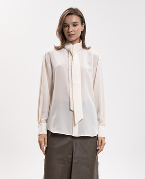 Victoria Beckham Ivory silk blouse 1426WSH007718A