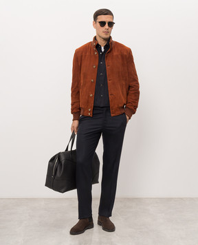 Kiton Blue wool pants UPN01K0141I