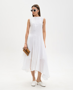 Marc Le Bihan White dress with a reaper effect frame 2177