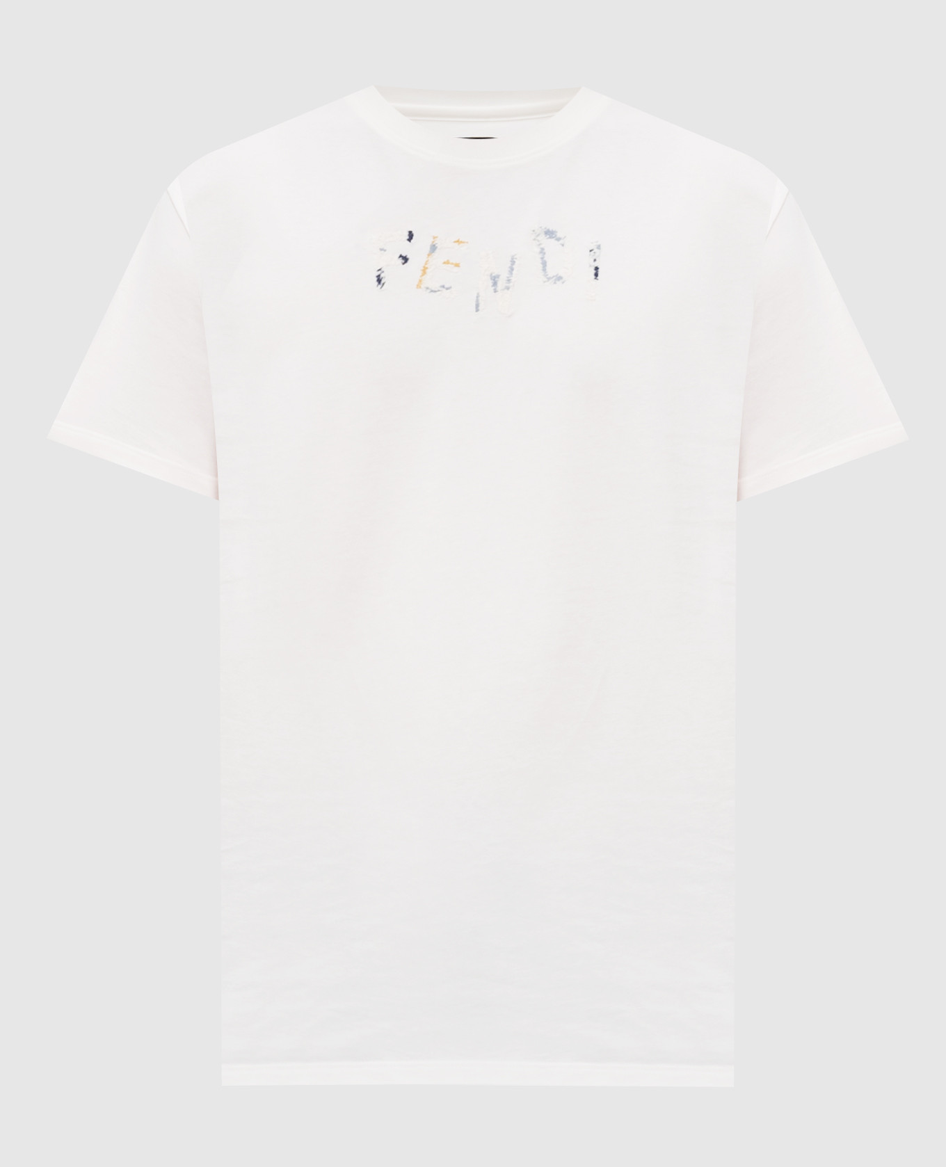 Ivory T-shirt with embroidered logo