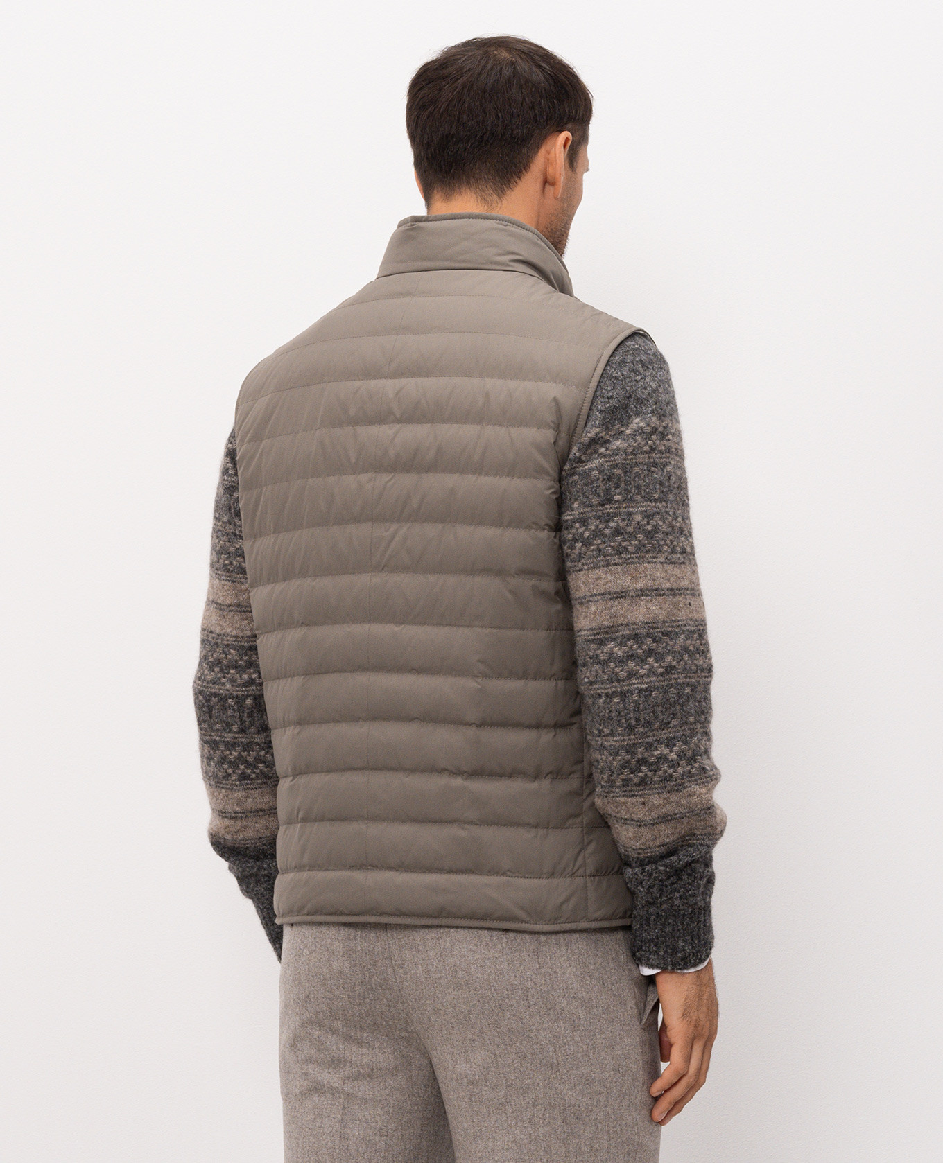 Gray down vest Brunello Cucinelli 4