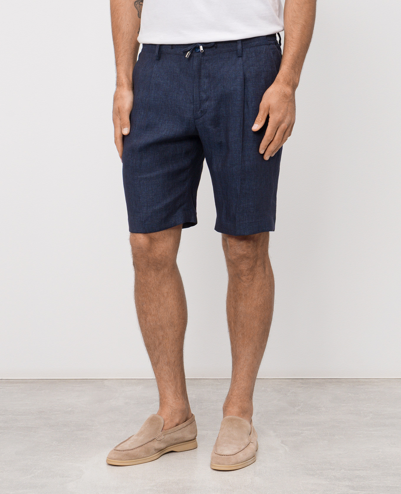 

Blue linen shorts Stefano Ricci