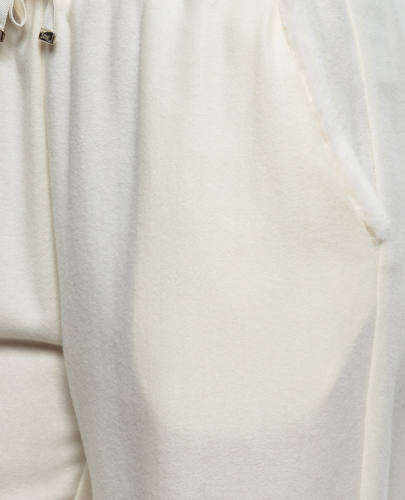 Ivory wool trousers Herno 5