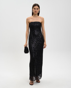 Simkhai Black Xyla dress with beads and sequins 5251138BS