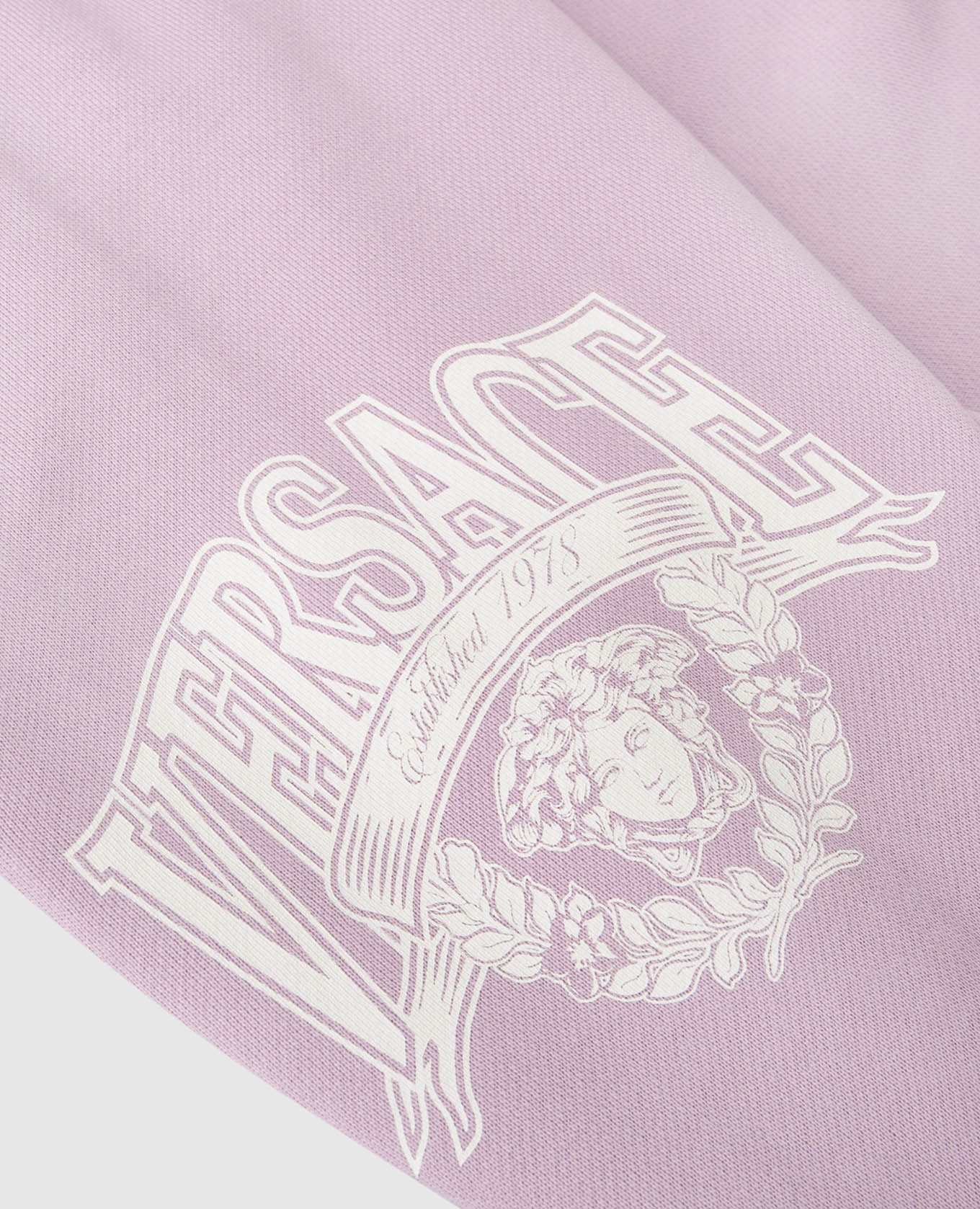 Kids' purple joggers with logo print Versace 3