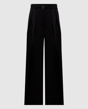 Max Mara Sportmax Black BAUTTA wool trousers SPXBAUTTA