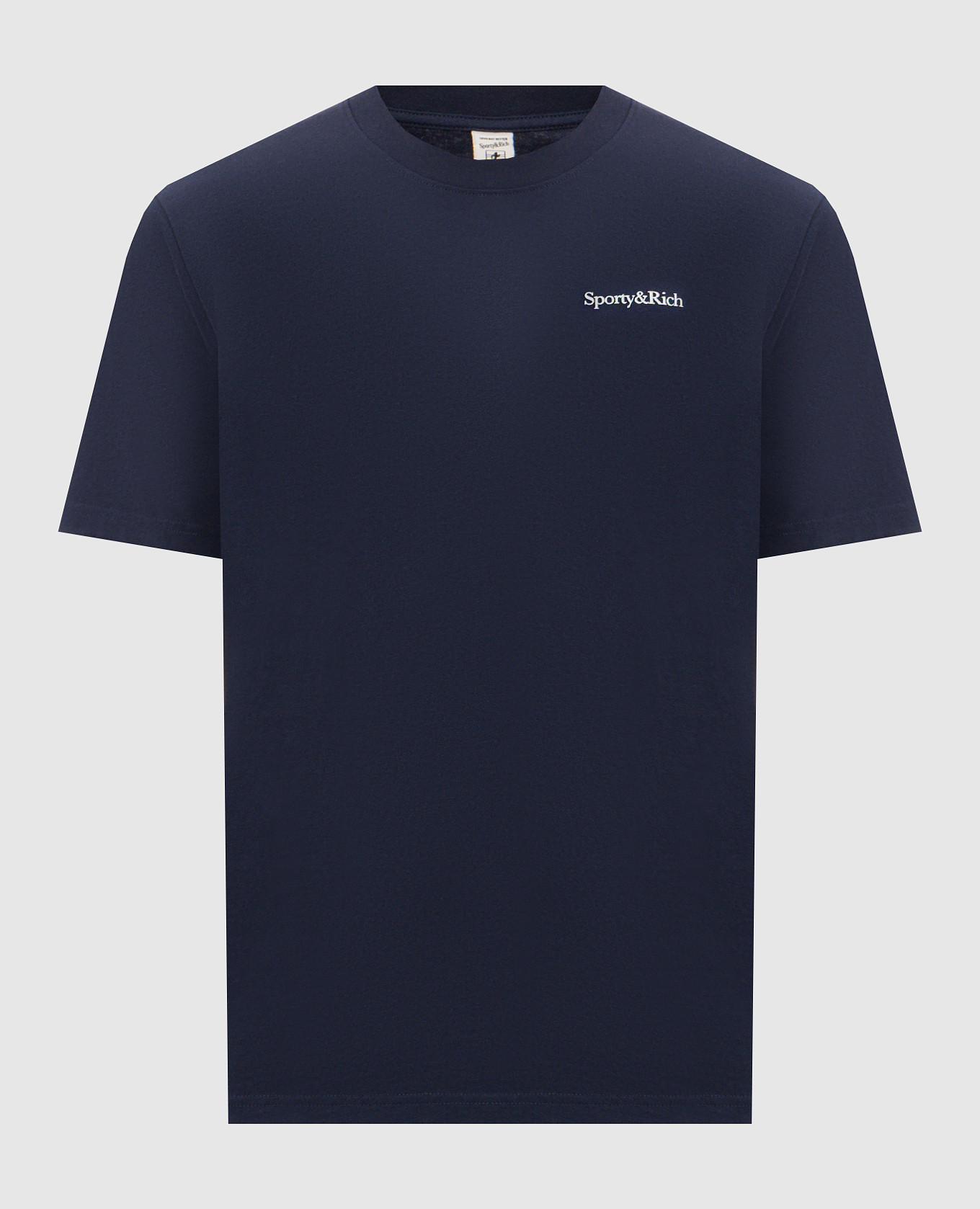 Blue t-shirt with logo print Sporty & Rich