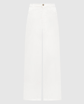 Twinset Ivory velvet pants 262TT2362