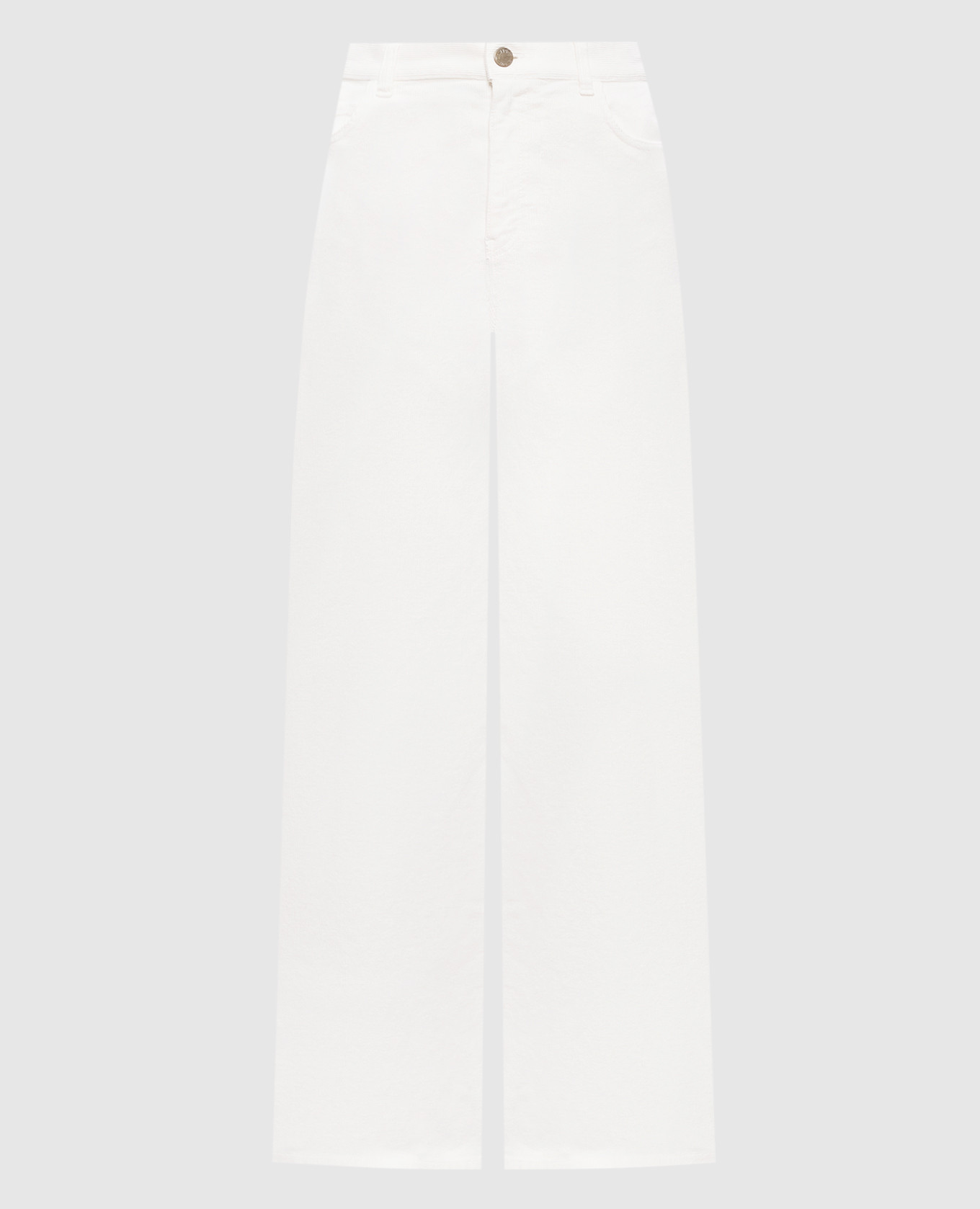 Ivory velvet pants
