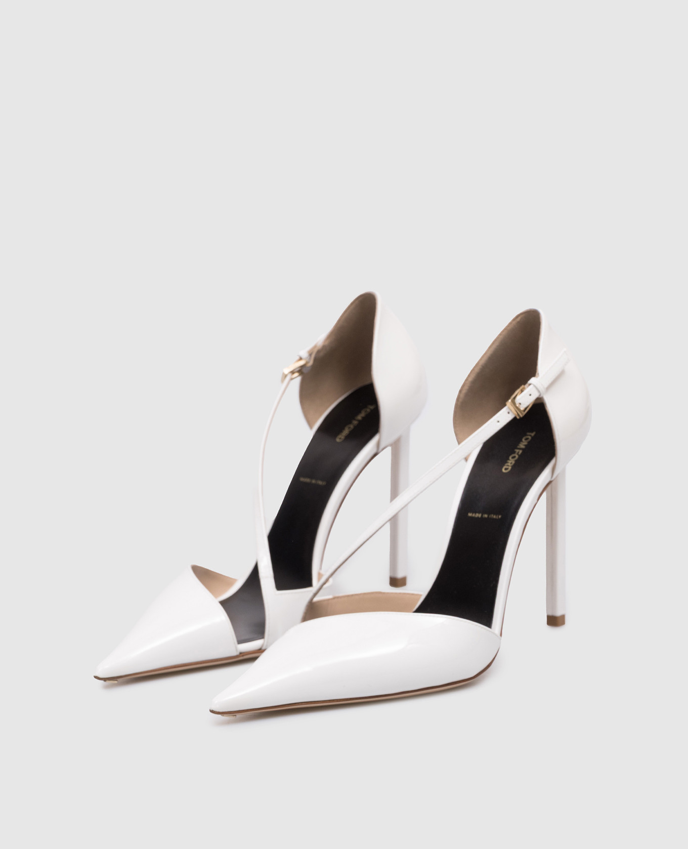 

White patent leather shoes Tom Ford