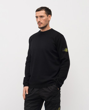 Stone Island Black jumper with logo L1S155100023S01B2