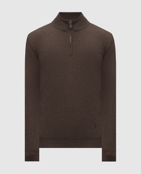 ISAIA Brown cashmere jumper MG8493YP003