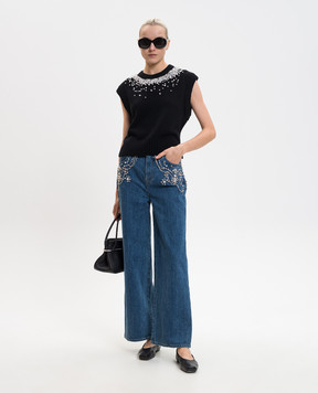 Simkhai Jude blue jeans with crystals 6254114DN