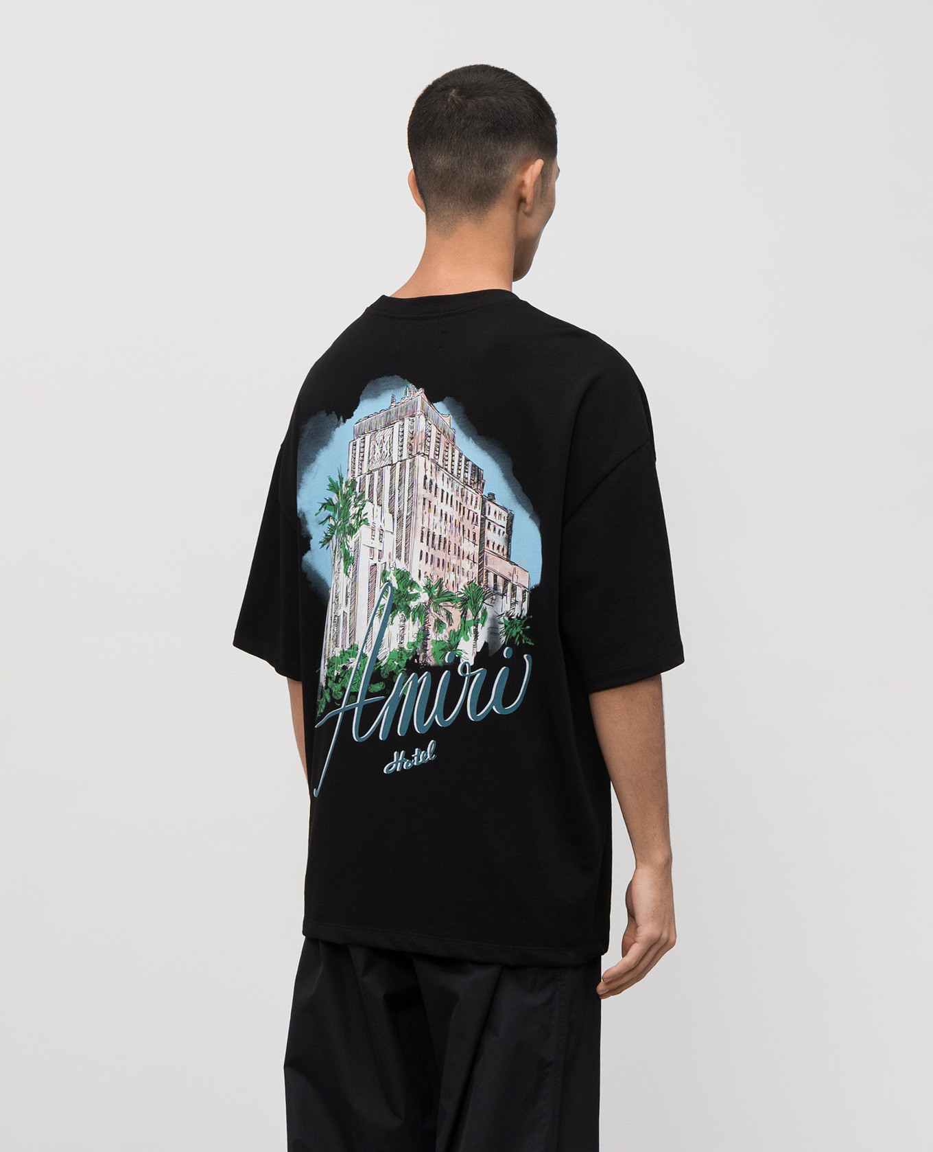 Black T-shirt HOTEL AMIRI 4