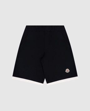 Moncler ENFANT Children's blue shorts with logo L19548H0000289AKM810