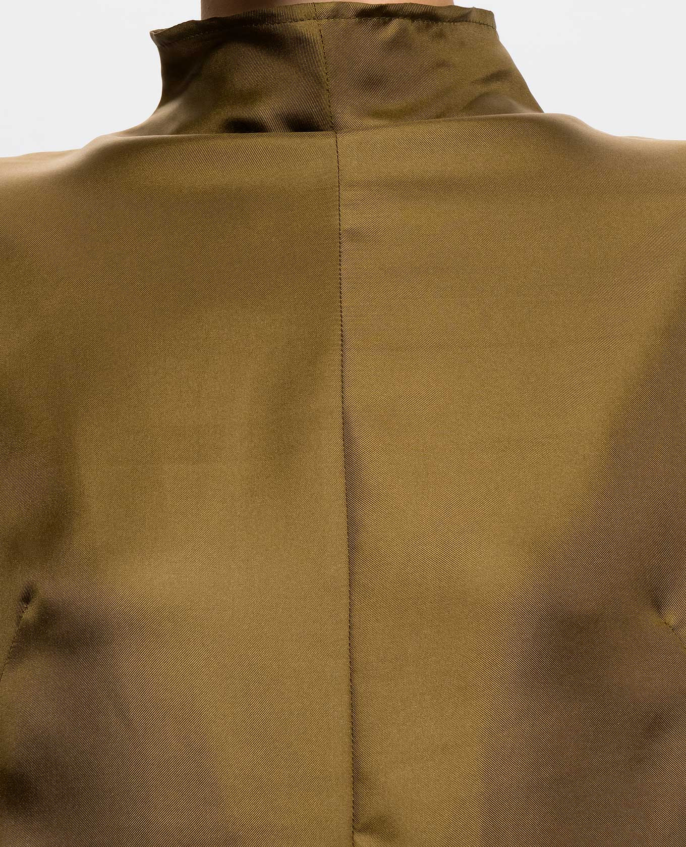 Khaki silk blouse Thierry Mugler 5