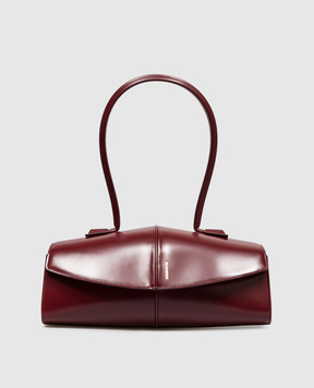 Jil Sander Burgundy leather bag Linea J08ZH0104P9054