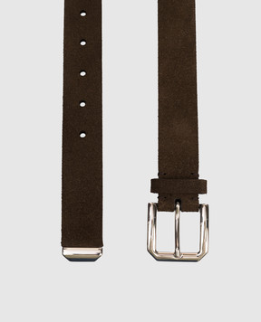 Brunello Cucinelli Brown suede belt MAUGP317