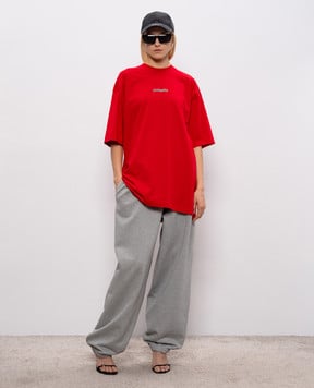 Vetements Red T-shirt with print ME76TR217R