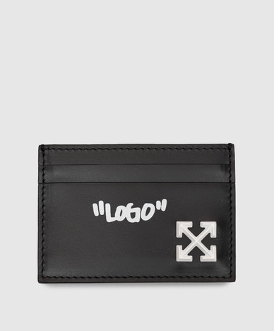 Black leather Jitney cardholder
