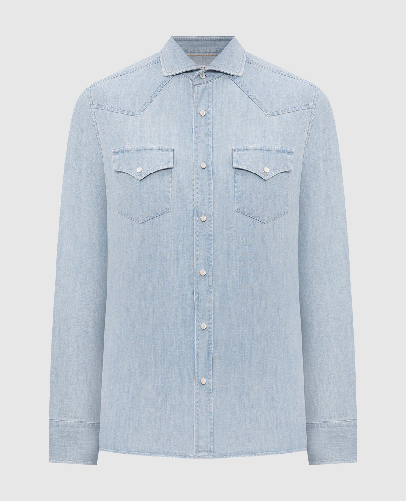 Blue denim shirt