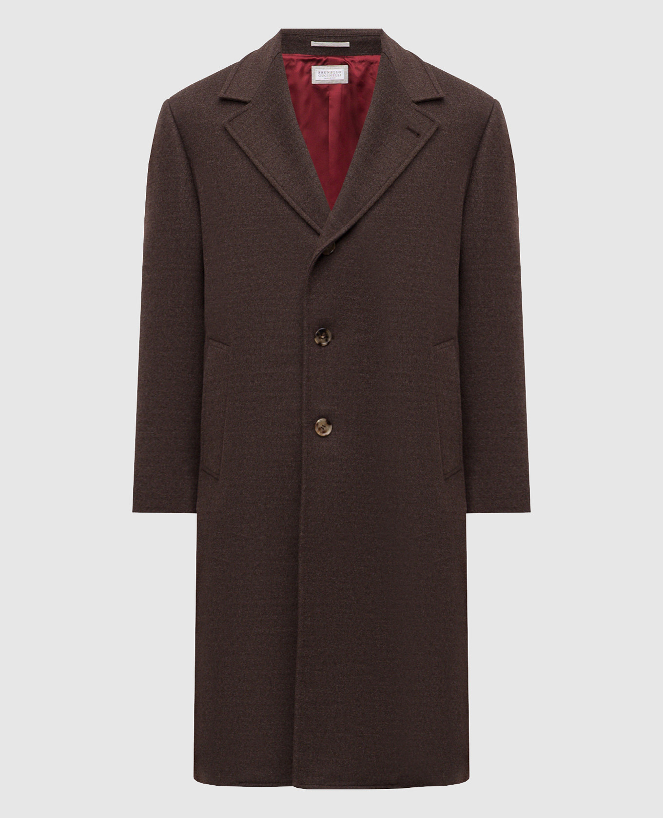 

Brown wool coat Brunello Cucinelli