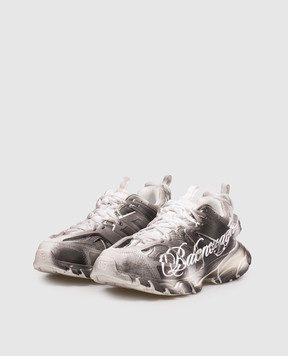 Balenciaga Grey Track Stencil sneakers with gradient effect 542436WTKIS