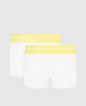 Palm Angels Set of white trunks with logo pattern PLA1UMWTR02BI