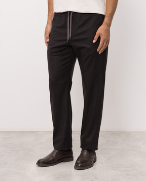 Agnona Brown wool pants T710U6YU1163