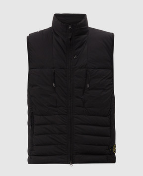 Stone Island Black down vest L2S15G100011S0183