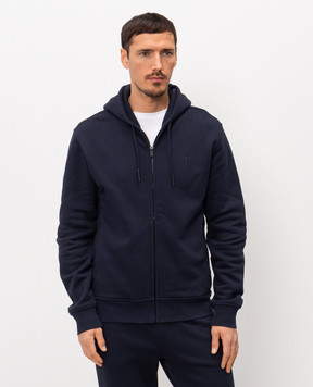 Trussardi Blue sports jacket with embroidered emblem G8068000130NMF503F01