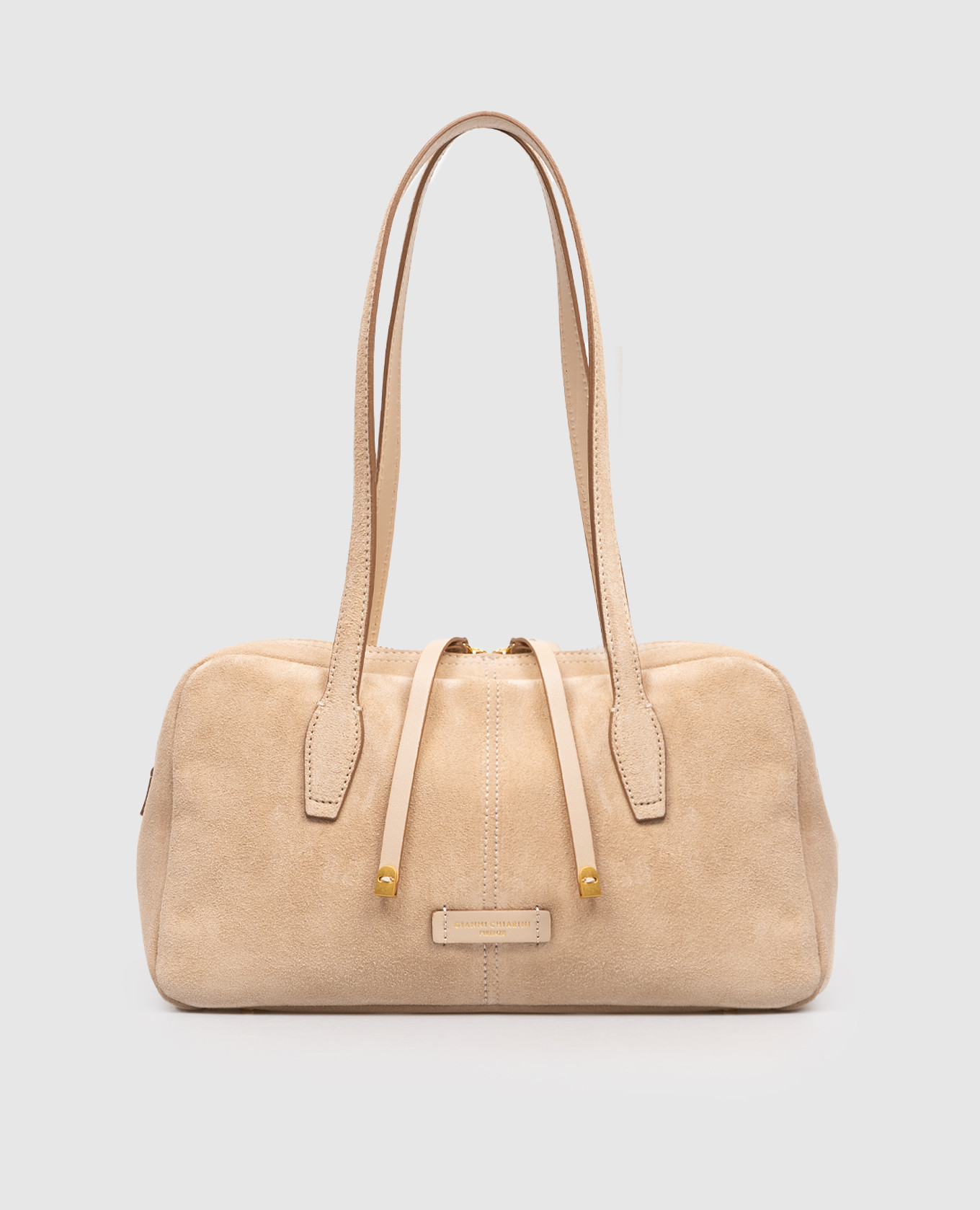 Beige suede bag Aryna