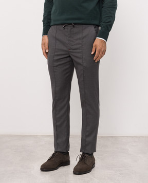 ISAIA Gray wool pants PNC053P9010