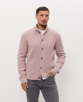 Peserico Pink wool and cashmere cardigan R59563F0509470