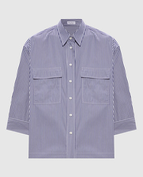 Brunello Cucinelli Blue striped shirt MH740MP406